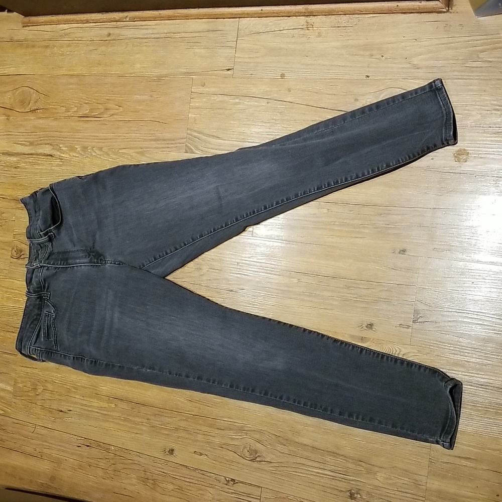 black/greyhigh rise skinny jeans EUC sz8R